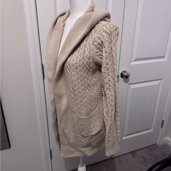Ya Los Angeles Cream Hooded Cardigan - Picture 2 of 4